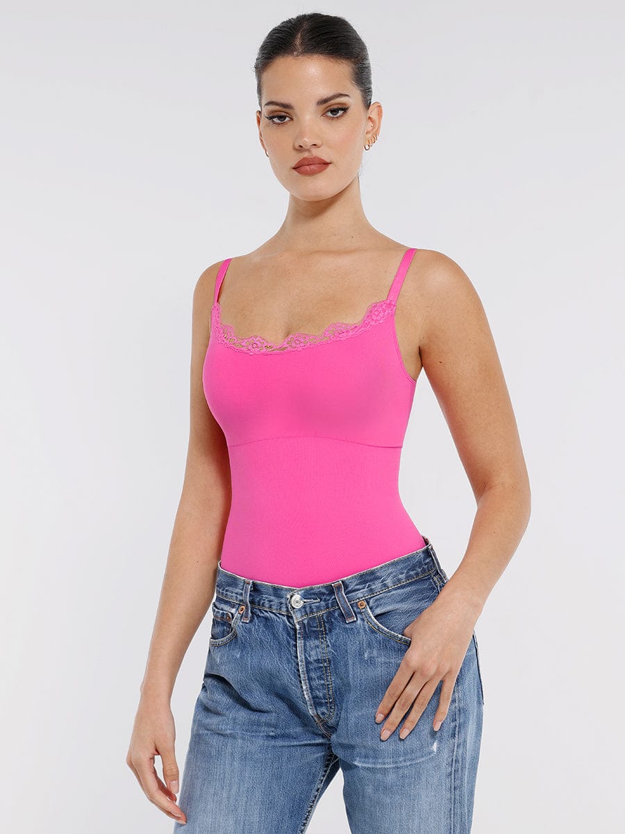 Lace Waist & Abdomen Shaping Bodysuit