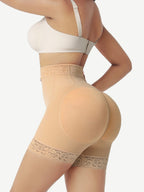 High Waist Thigh Slimmer With Front Zipper