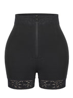 High Waist Thigh Slimmer With Front Zipper