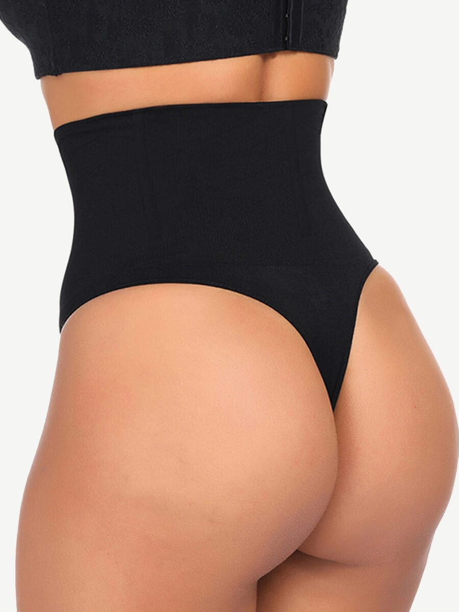 Double-Layerd Tummy Control Thong Brief - Auxieswear