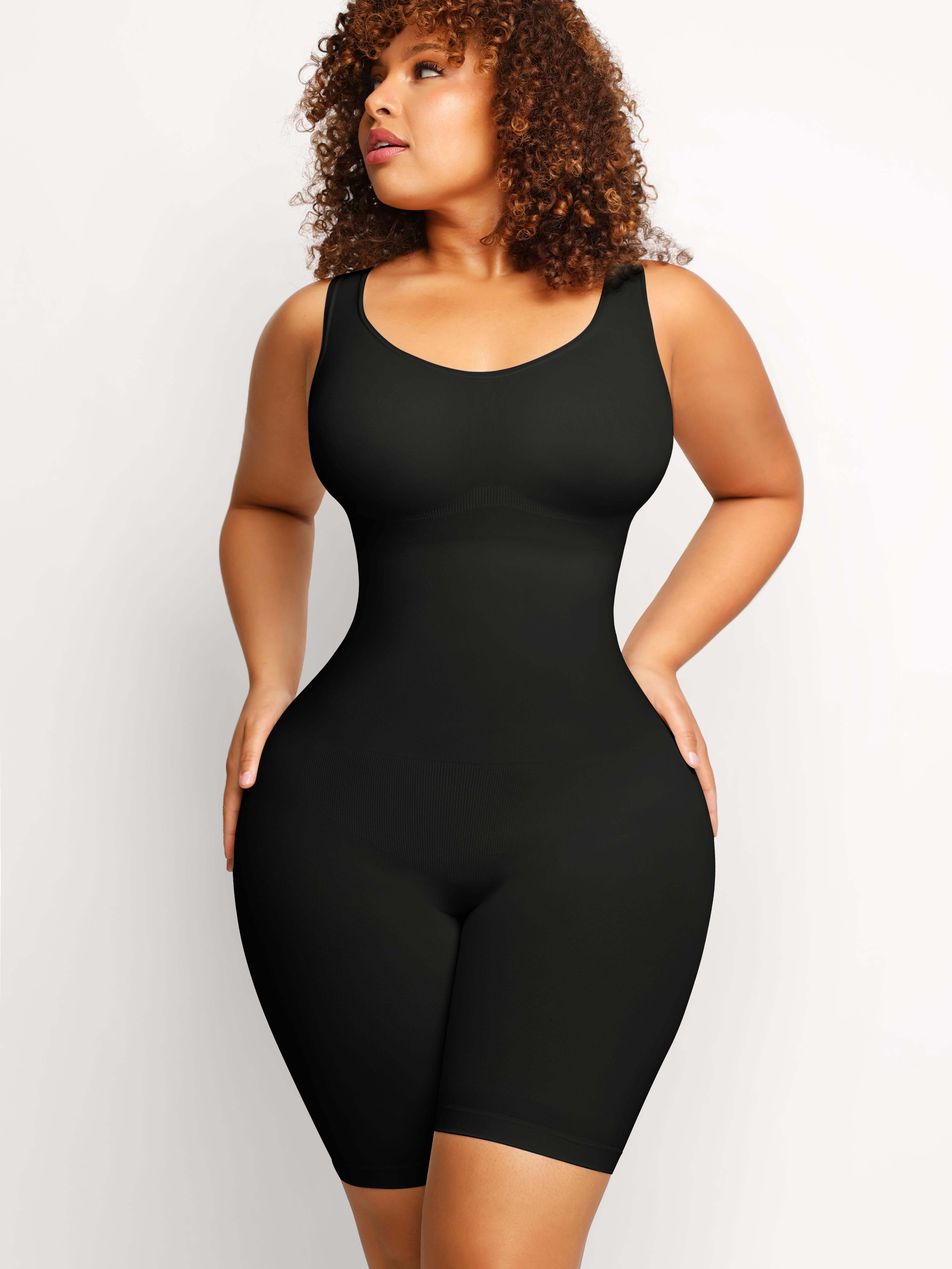 Sculpt & Lift Mid-Thigh Bodysuit Shapewear - Auxieswear