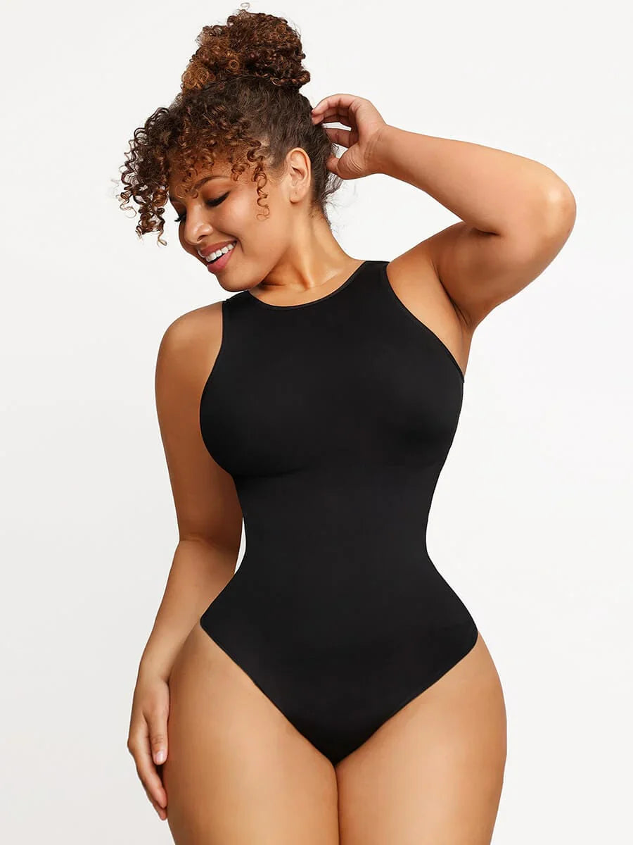 Round High Neck Summer Bodysuit - Auxieswear