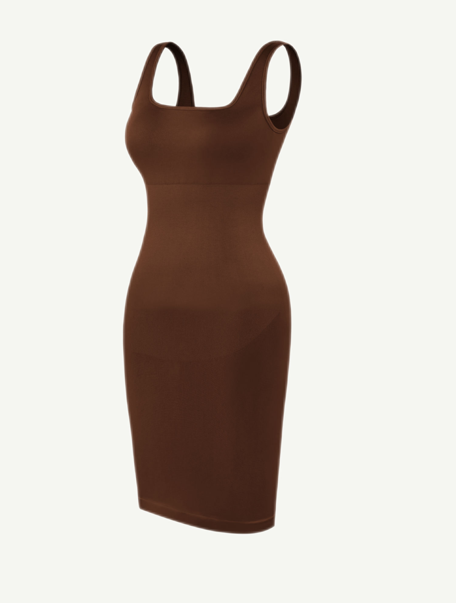 Square Neck Snatched Body Shaping Dress