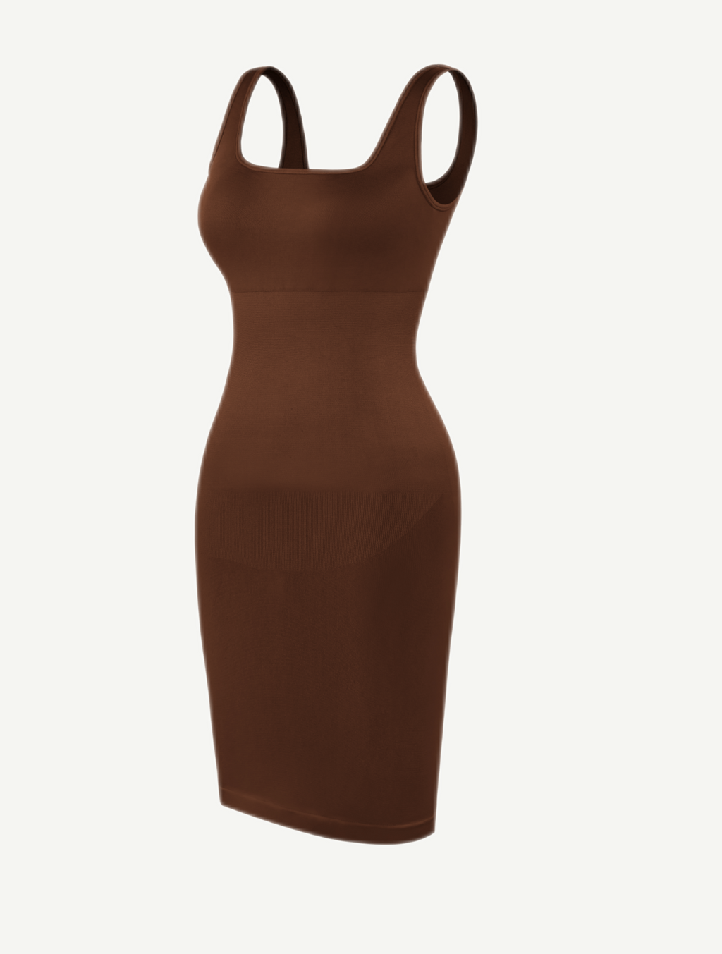 Square Neck Snatched Body Shaping Dress - Auxieswear