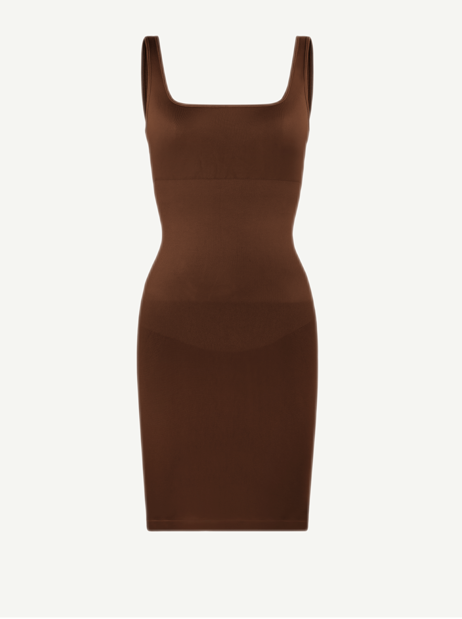 Square Neck Snatched Body Shaping Dress