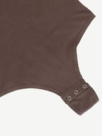 Long Sleeve Scoop Neckline Versatile Bodysuit