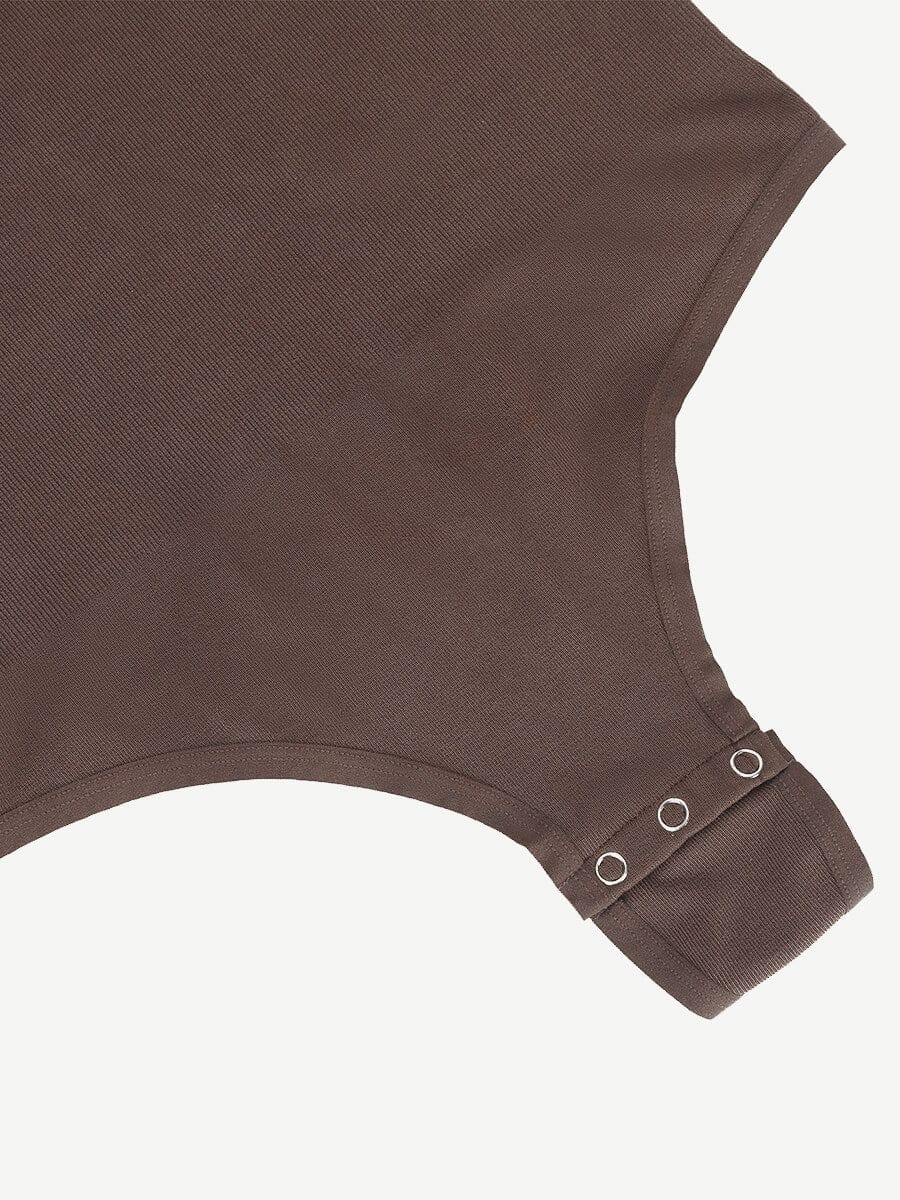 Long Sleeve Scoop Neckline Versatile Bodysuit