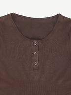 Long Sleeve Scoop Neckline Versatile Bodysuit
