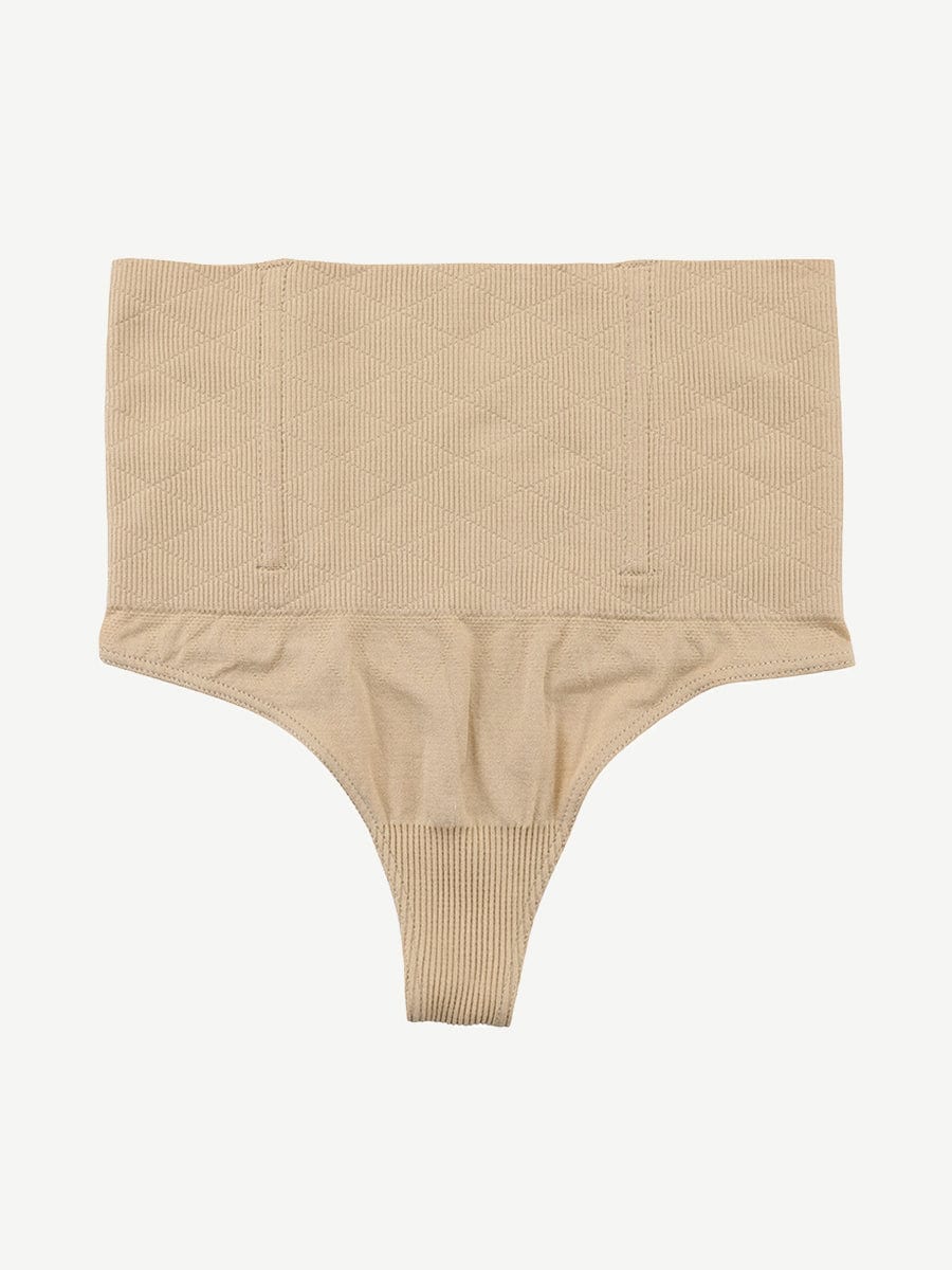 Double-Layerd Tummy Control Thong Brief - Auxieswear