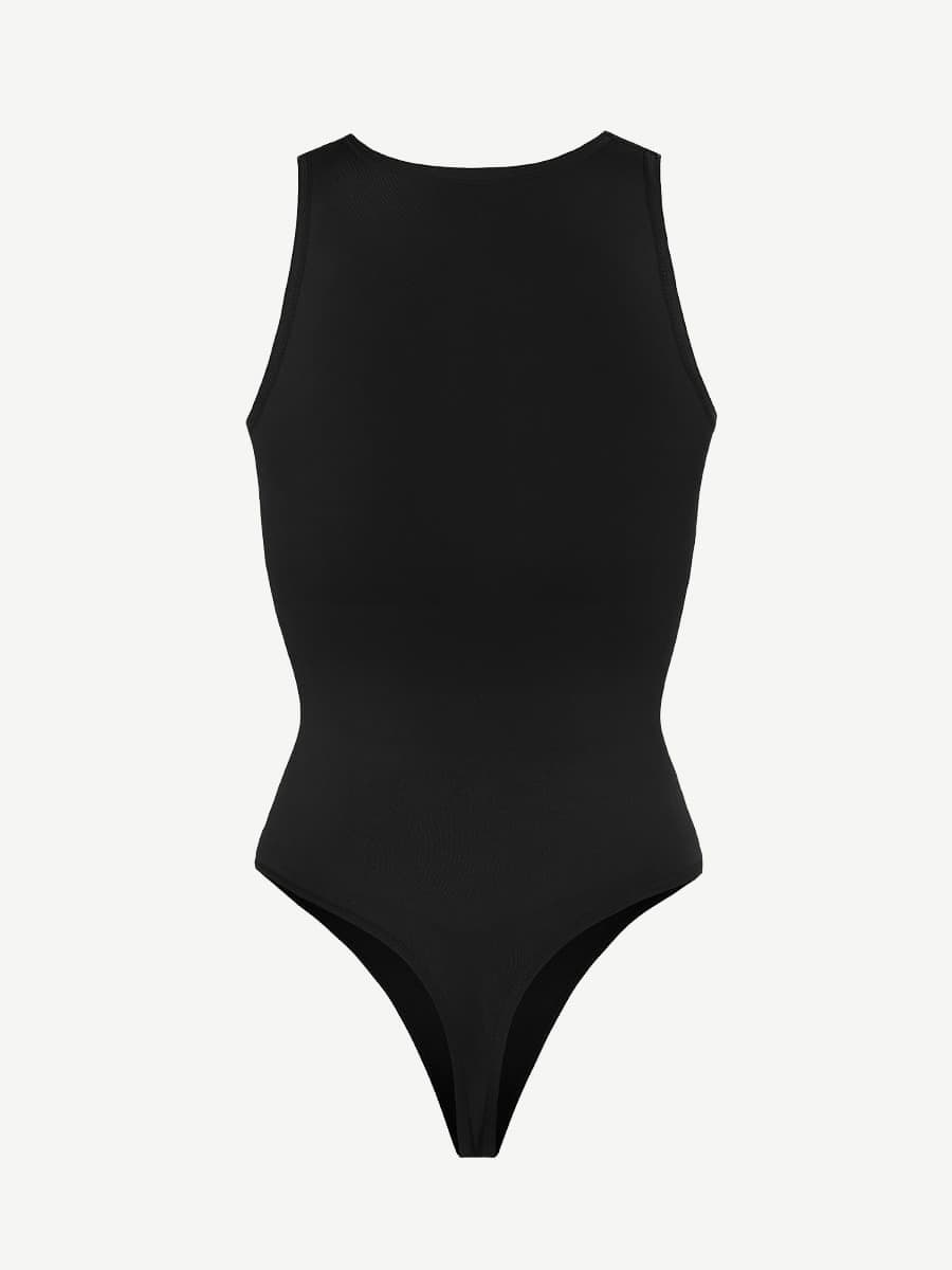 Round High Neck Summer Bodysuit