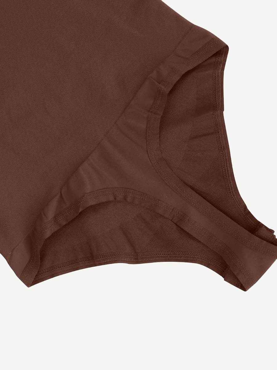 Round High Neck Summer Bodysuit