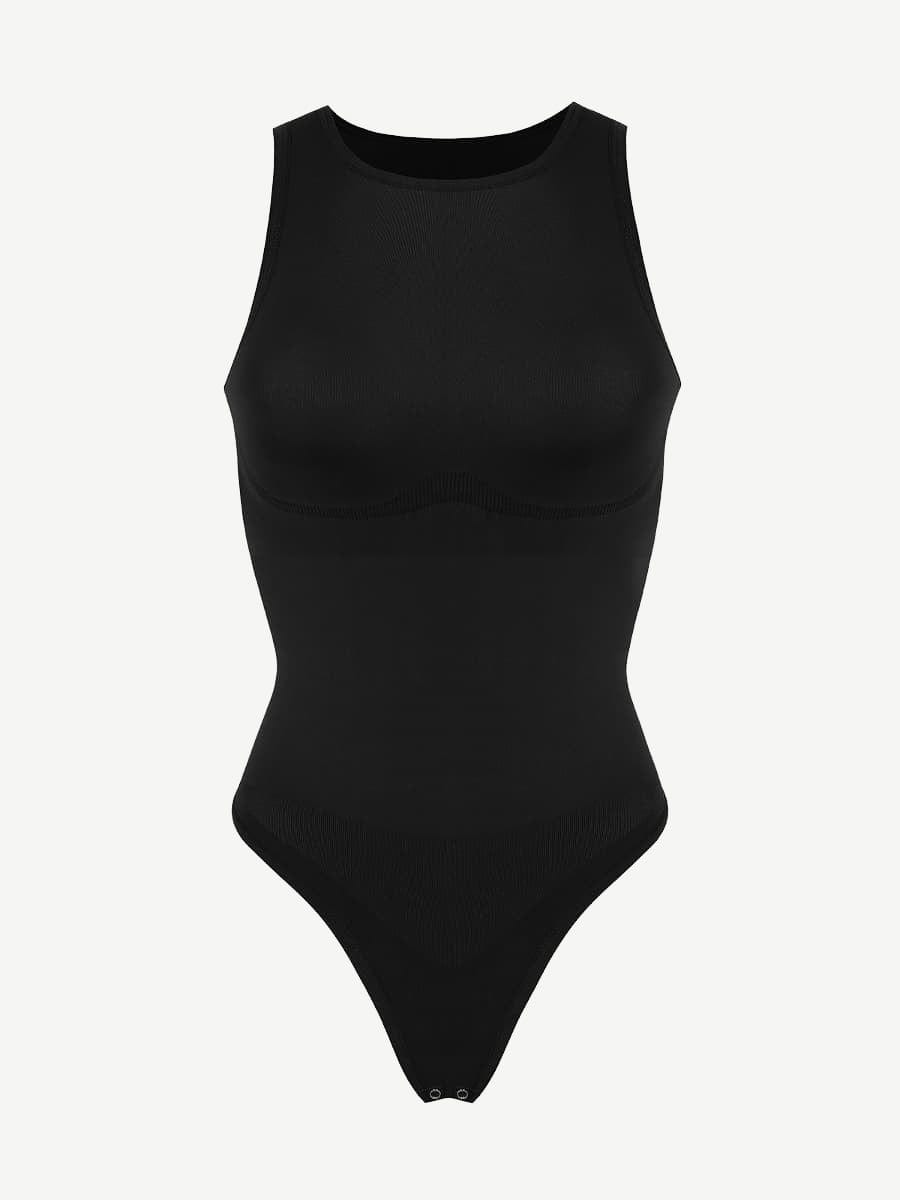 Round High Neck Summer Bodysuit