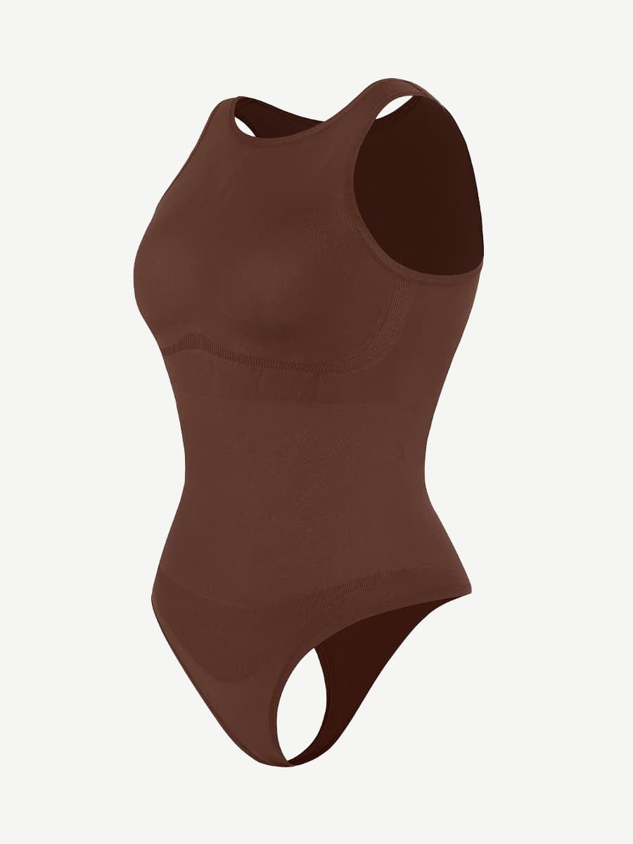 Round High Neck Summer Bodysuit