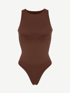 Round High Neck Summer Bodysuit