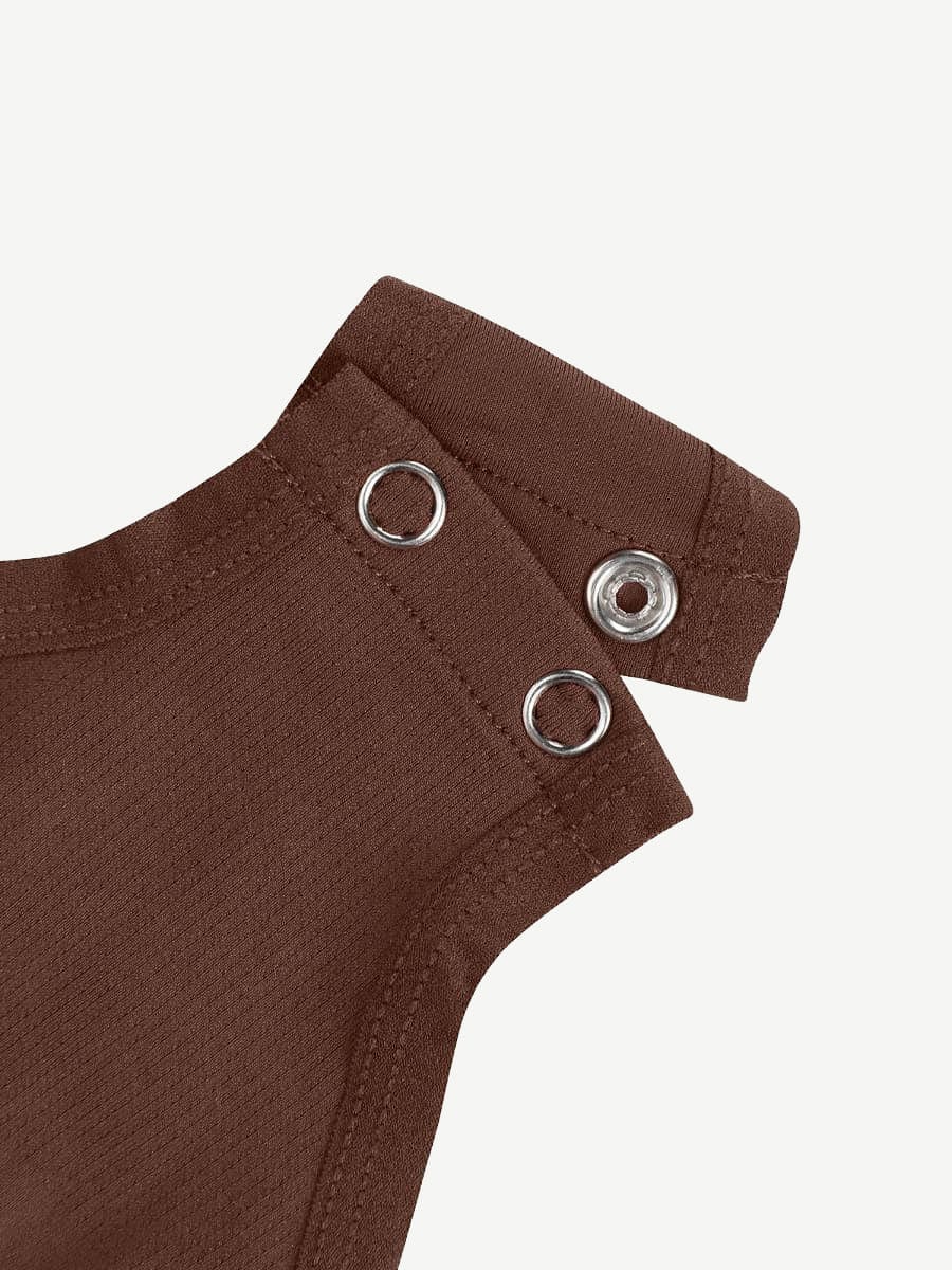 Round High Neck Summer Bodysuit