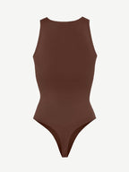 Round High Neck Summer Bodysuit