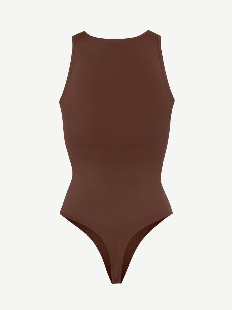 Round High Neck Summer Bodysuit