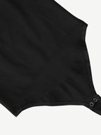 Round High Neck Summer Bodysuit