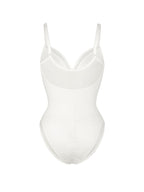 Deep V-Neck Mesh Sheer Bodysuit