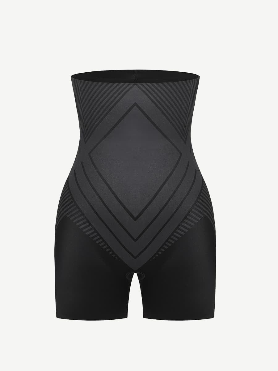 High Waist Trimming Thigh Slimmer with Steel Bones