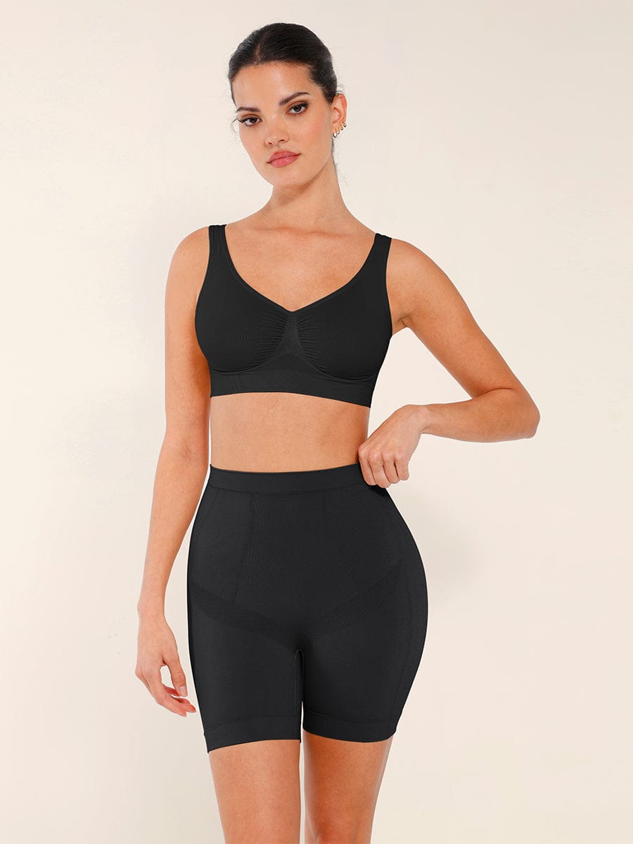 Seamless Mid-Waist Tummy Control Thigh Slimmer