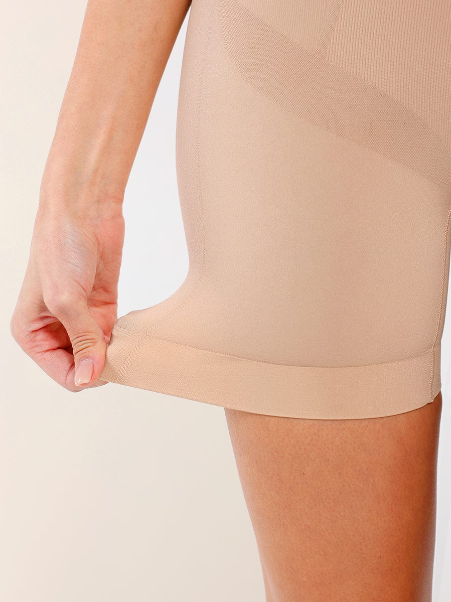 Seamless Mid-Waist Tummy Control Thigh Slimmer