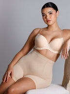 Seamless Mid-Waist Tummy Control Thigh Slimmer
