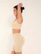 Seamless Mid-Waist Tummy Control Thigh Slimmer