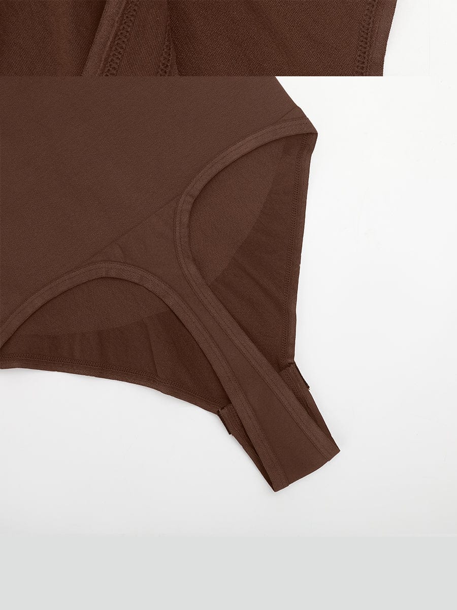 One-shoulder Waist and Abdomen Sculpt Bodysuit - Auxieswear