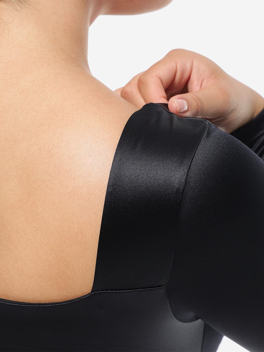 Square Neck Built in corset Sculpting Bodysuit - Auxieswear