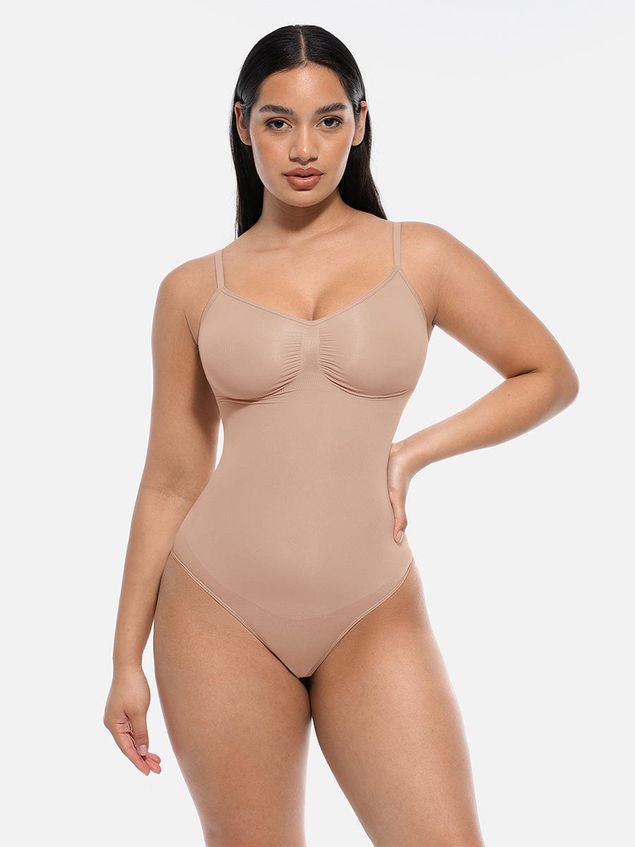 Seamless Sculpt Thong Bodysuit - Auxieswear