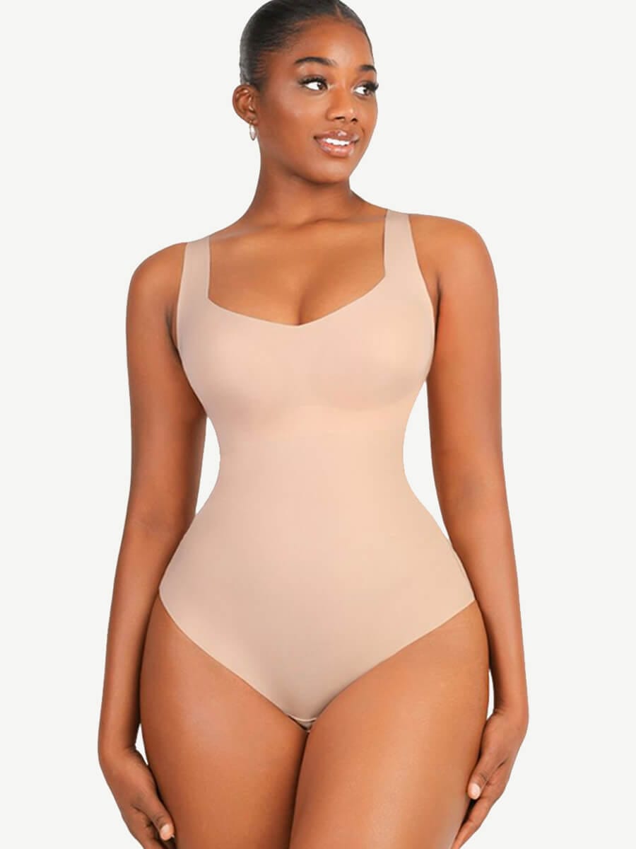 3-in-1 Tank Style V-Neck Slim Fit Bodysuit