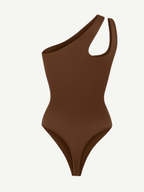 Asymmetrical One Shoulder Cut Out Bodysuit