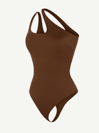 Asymmetrical One Shoulder Cut Out Bodysuit