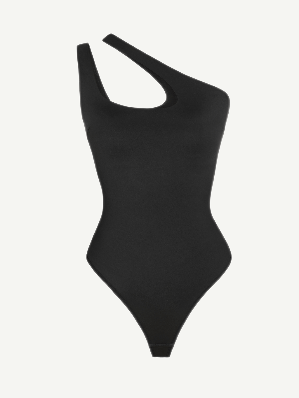 Asymmetrical One Shoulder Cut Out Bodysuit - Auxieswear