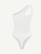 Asymmetrical One Shoulder Cut Out Bodysuit