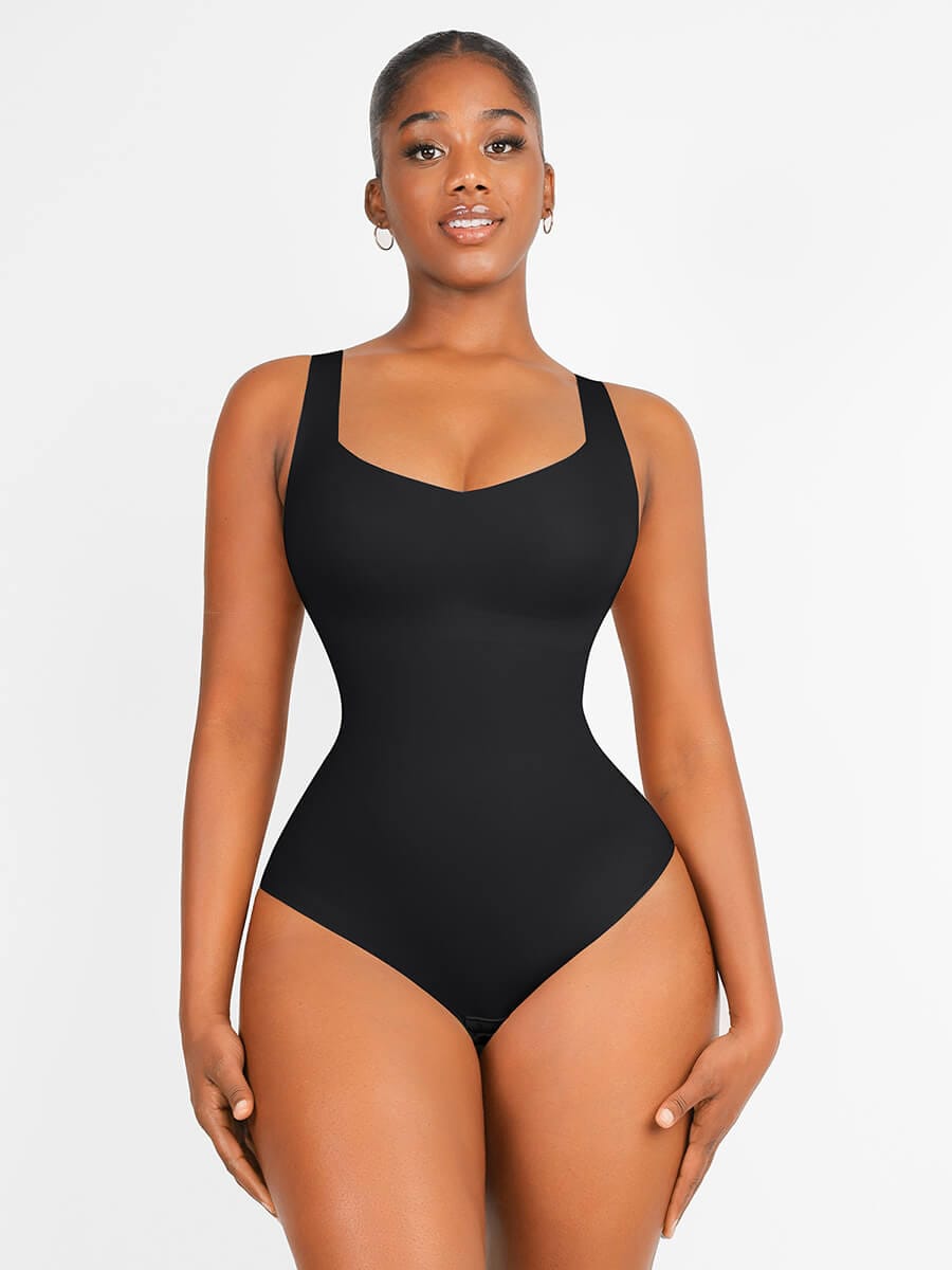 3-in-1 Tank Style V-Neck Slim Fit Bodysuit