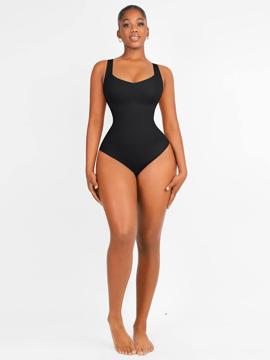 3-in-1 Tank Style V-Neck Slim Fit Bodysuit