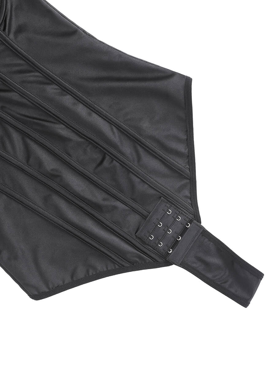 Corset-Style Bodysuit with Underwire Cups - Auxieswear