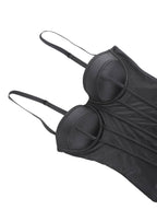 Corset-Style Bodysuit with Underwire Cups