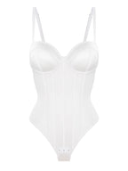 Corset-Style Bodysuit with Underwire Cups