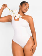 Asymmetrical One Shoulder Cut Out Bodysuit