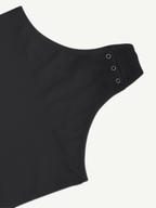 Halter Neck Deep V-Cut Contouring Bodysuit