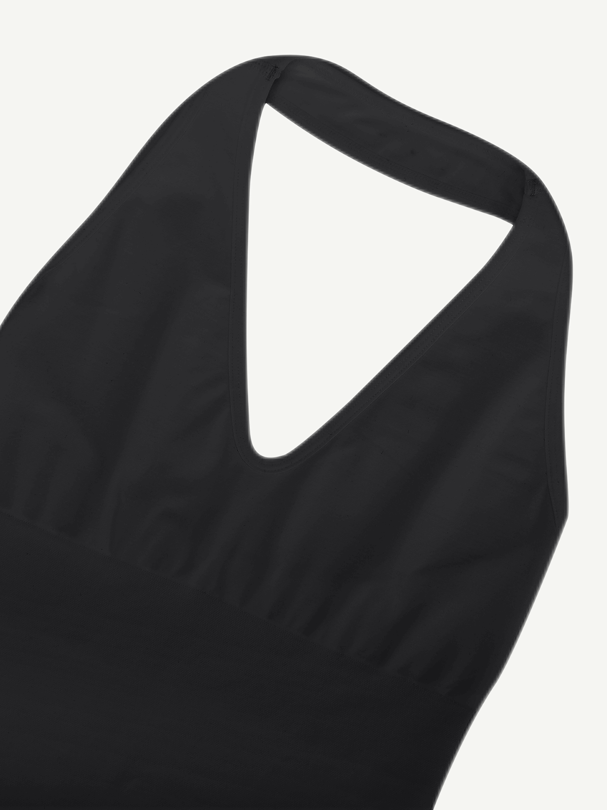 Halter Neck Deep V-Cut Contouring Bodysuit
