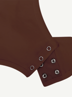 Halter Neck Deep V-Cut Contouring Bodysuit