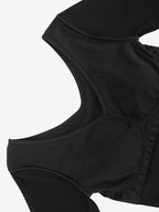 V-Neck Waist Control Dress with Removable Bra Pads