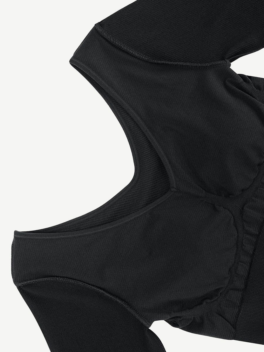 V-Neck Waist Control Dress with Removable Bra Pads - Auxieswear