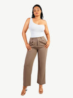 One-Shoulder Waist & Belly Sculpting Bodysuit
