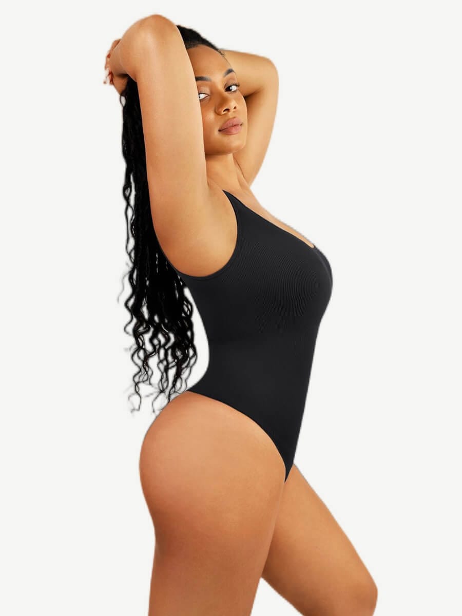 One-Shoulder Waist & Belly Sculpting Bodysuit
