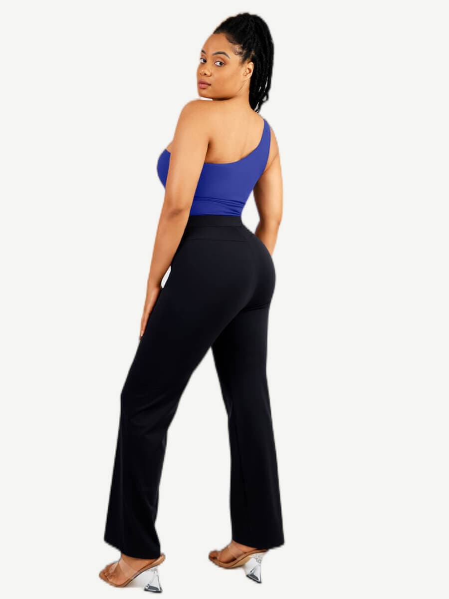One-Shoulder Waist & Belly Sculpting Bodysuit